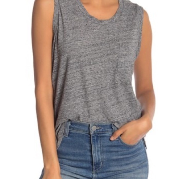 Madewell Tops - Madewell Pocket Knit Muscle Tank Size Small